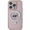 Karl Lagerfeld KLHMP15LHMRSCHP iPhone 15 Pro 6.1 różowy/pink hardcase Ring Stand Choupette Head MagSafe
